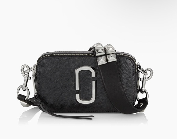 Marc Jacobs The Studded Snapshot Black Camera Bag NEW - Picture 3 of 13